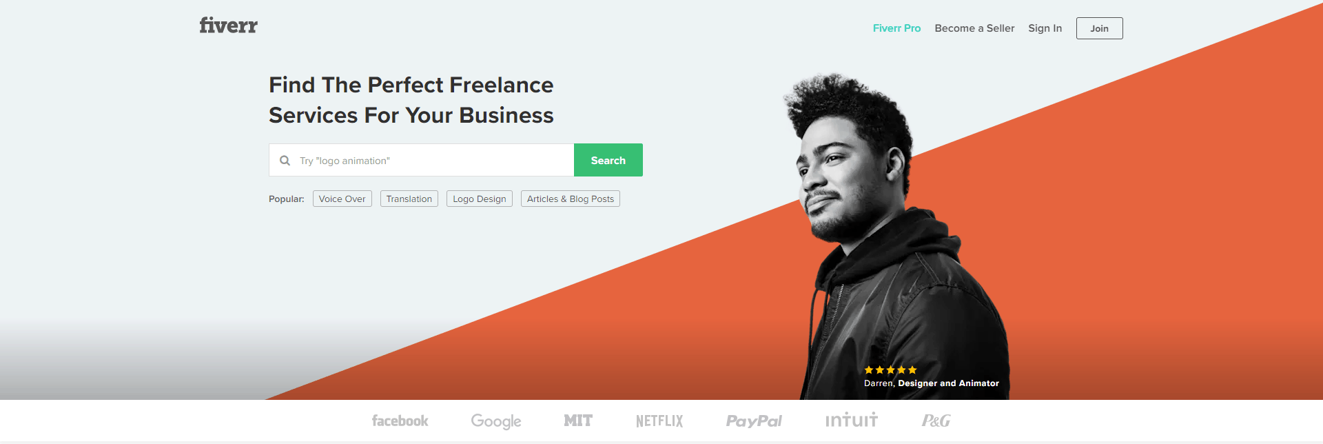 fiverr banner, making money onlime