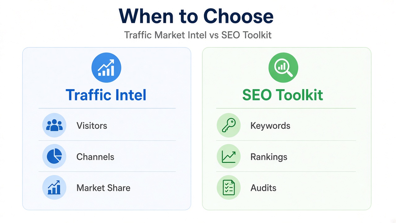 When to choose Similarweb or Semrush